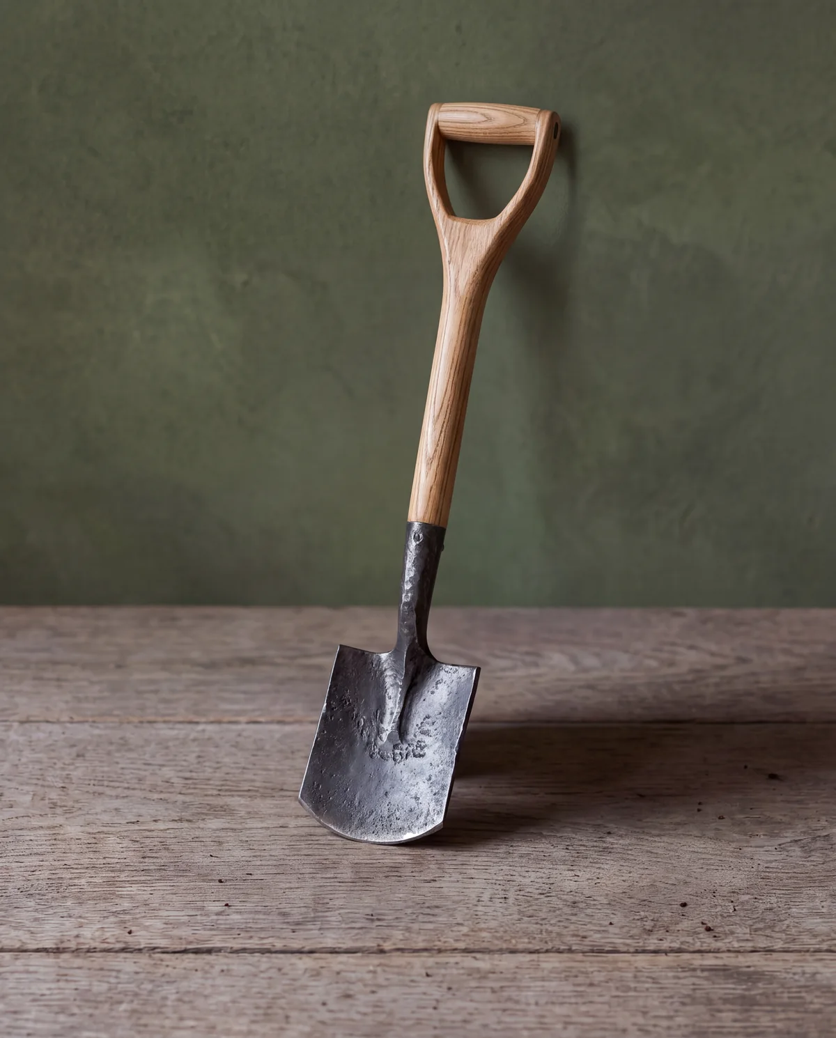 Forged Border Spade, Long ash handle
