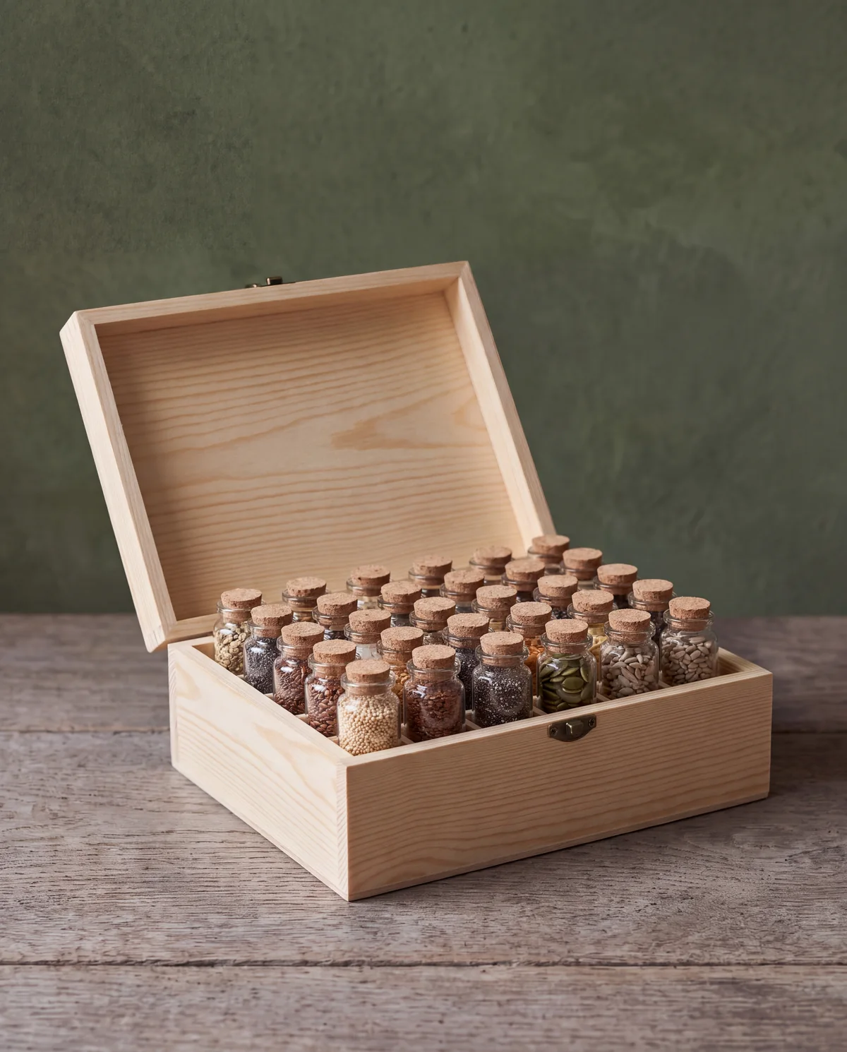 Heirloom Seed Vault Box, 32 varieties