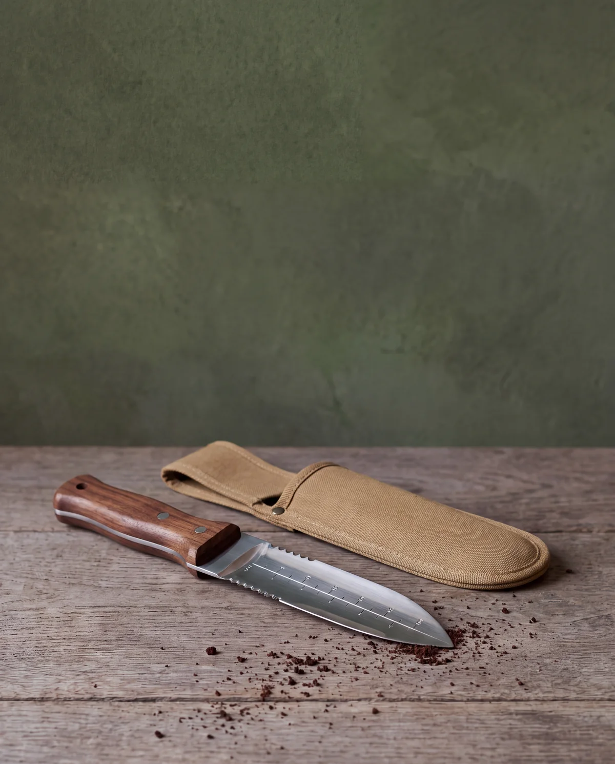Hori Hori Soil Knife with Sheath, 7 in blade